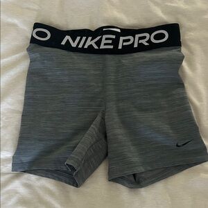 Nike Pro Black and Gray Training Shorts